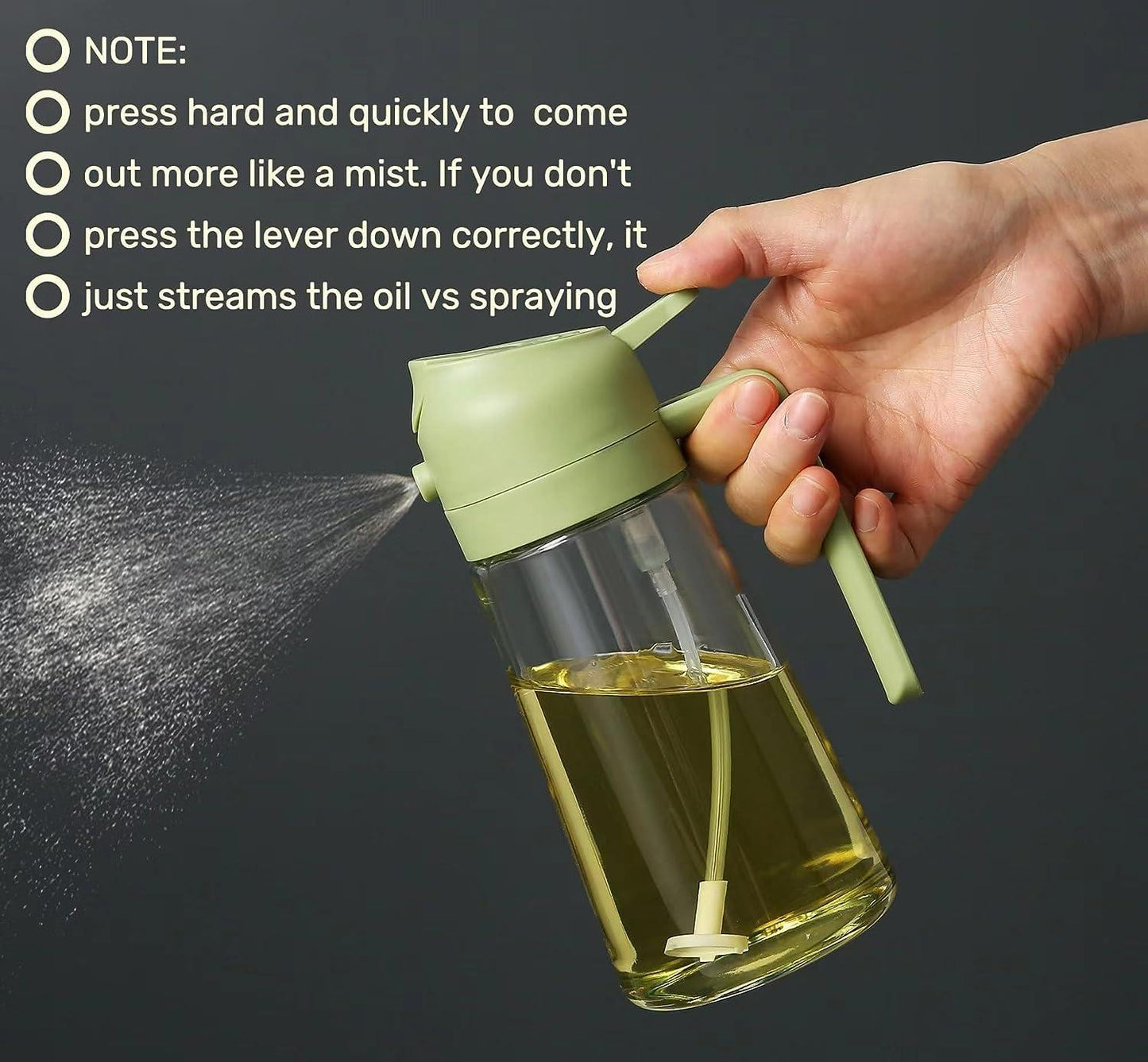 🤩2 in 1 Portable Oil Sprayer and Dispenser for Kitchen🤩