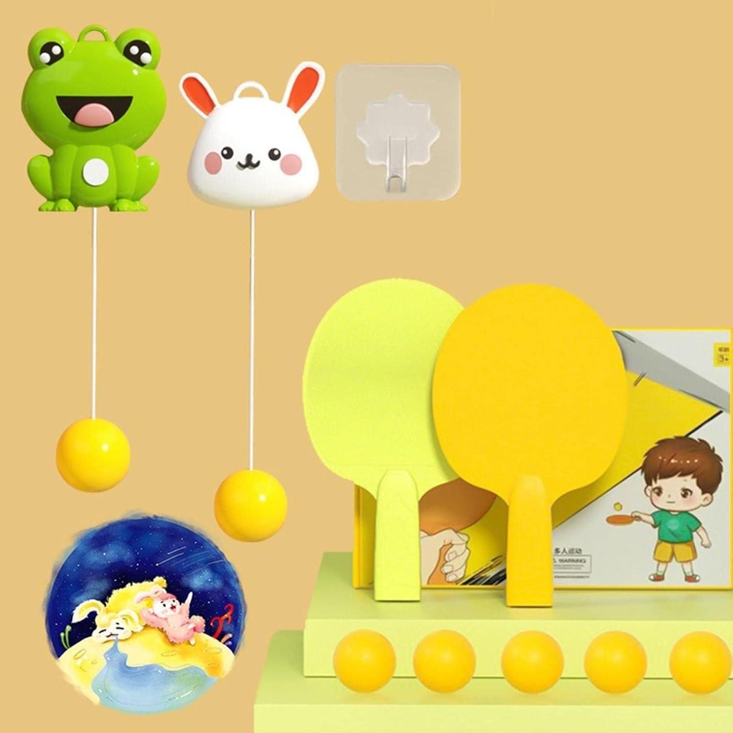 🤩Portable Indoor Hanging Table Tennis with Ping Pong Balls🤩