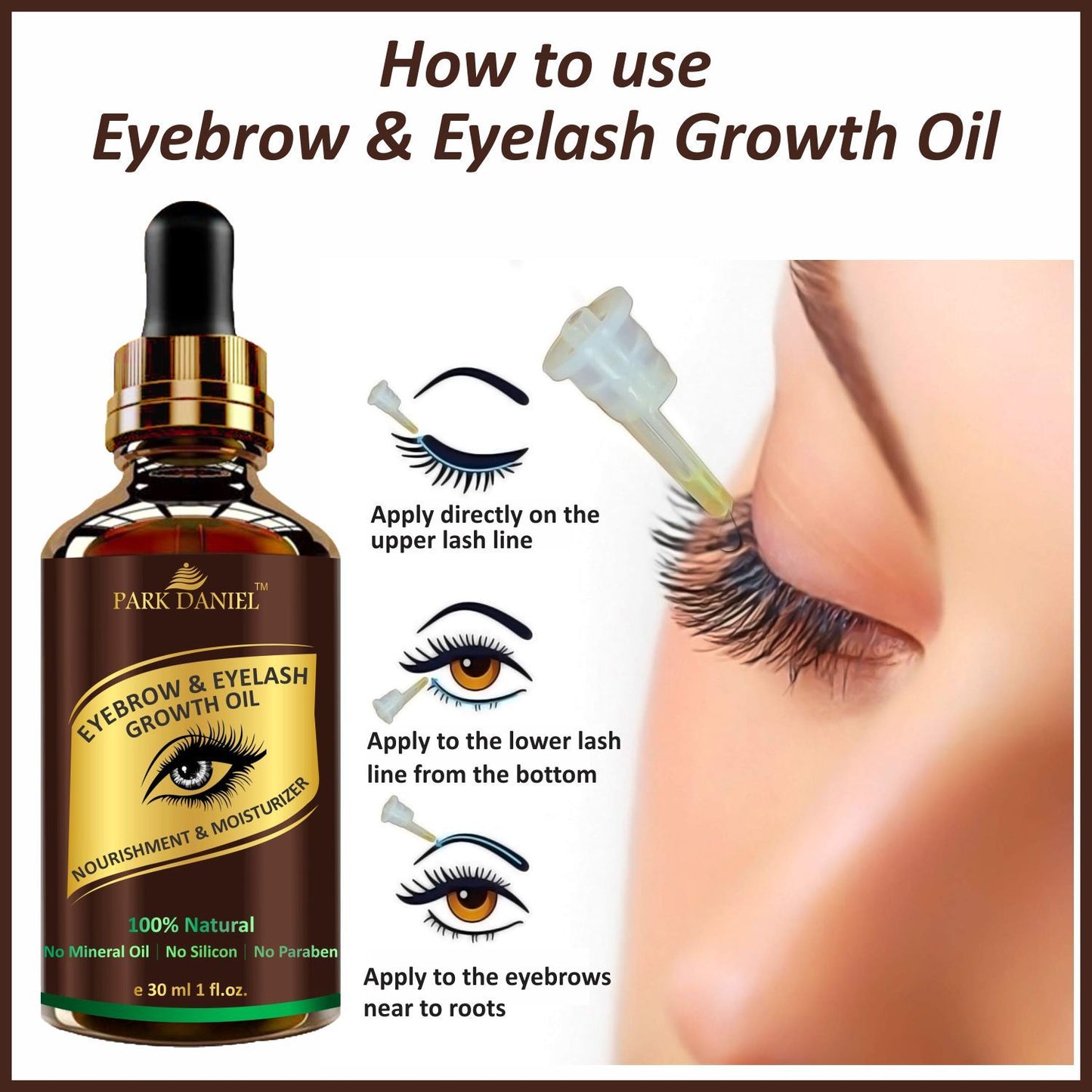 Eyebrow & Eyelashes Growth Oil