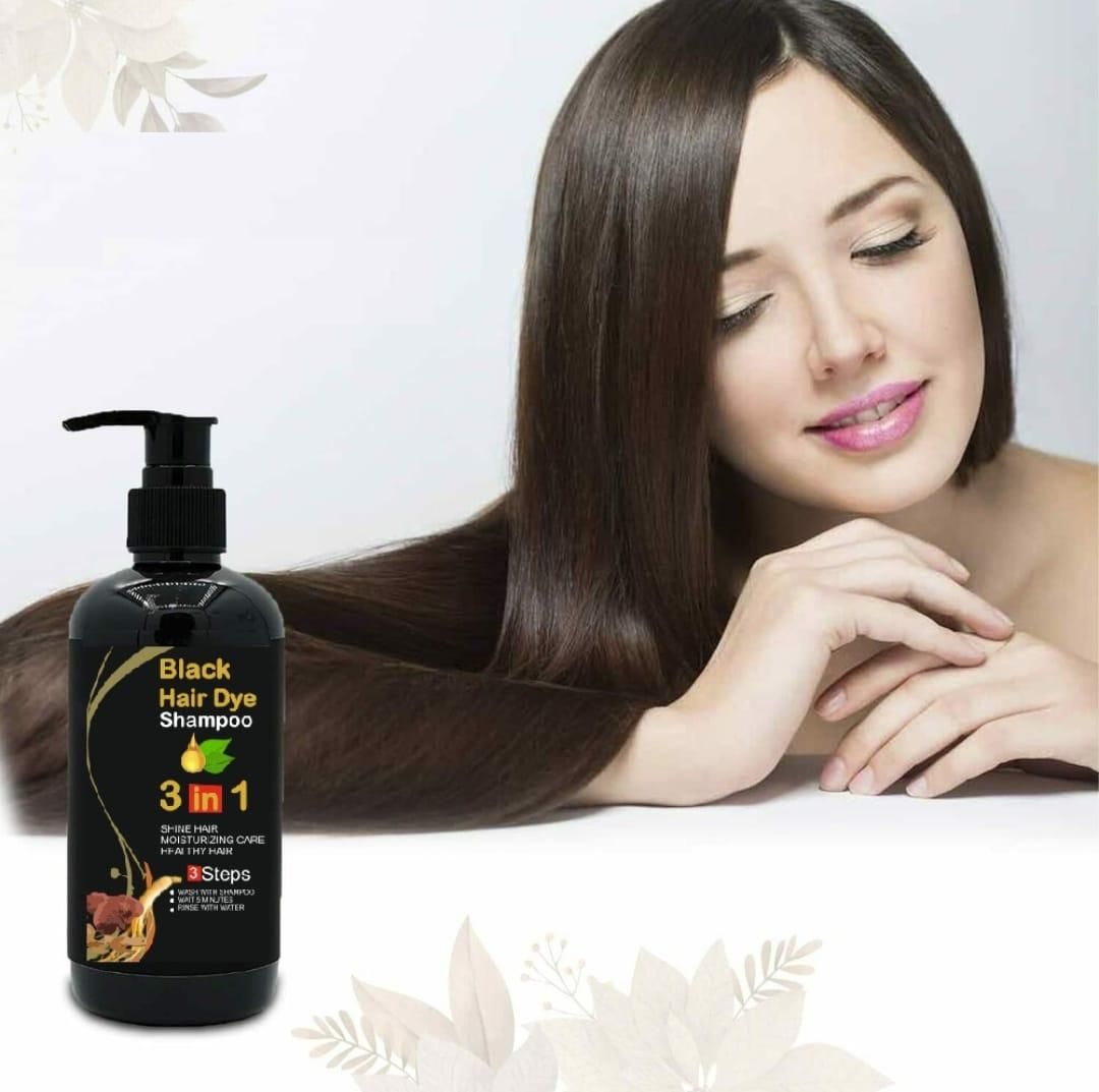 BLACK HAIR DYE SHAMPOO 3-IN-1 (NO SIDE EFFECT) - Buy 1 Get 1 Free 🔥