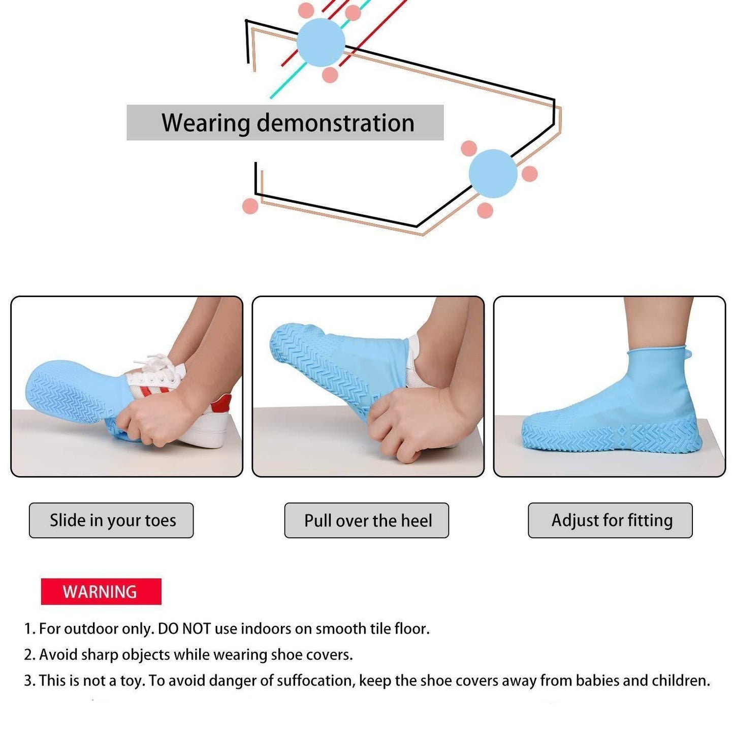 OOSSSSSGripGuard™️ - Waterproof Reusable Anti-Skid Shoe Shields (Buy 1 Get 1 Free)