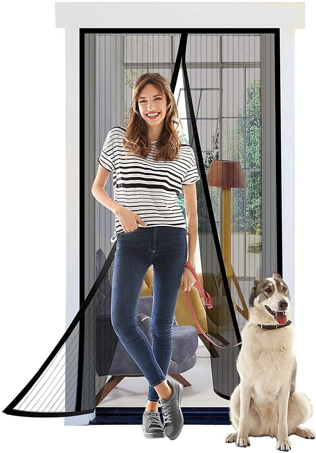 Magic Mesh Magnetic Door Curtain(Size: 4 Foot/ 7 Foot)