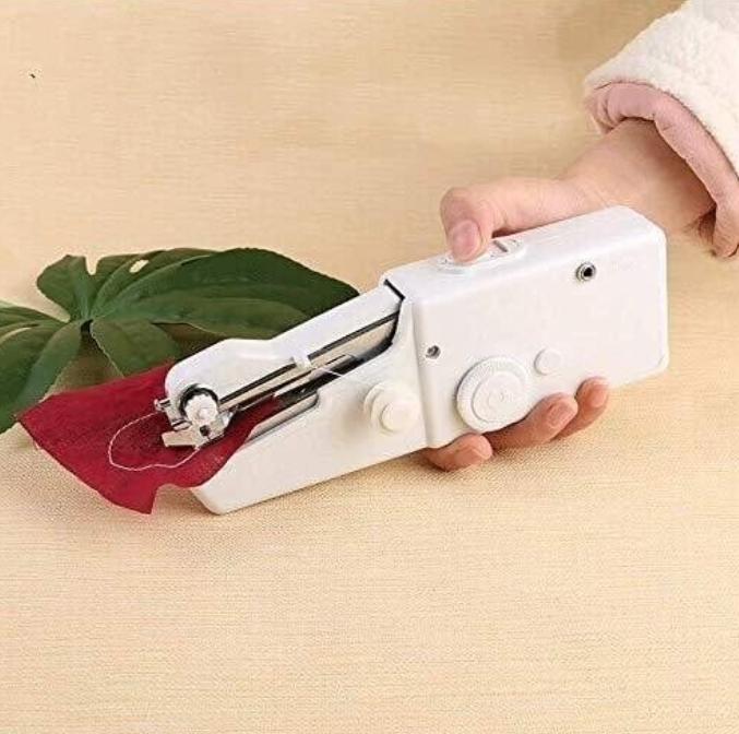 Stitch Handheld Cordless Portable White Sewing Machine