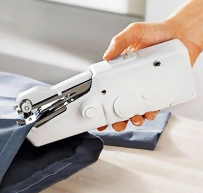 Stitch Handheld Cordless Portable White Sewing Machine