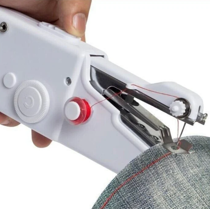 Stitch Handheld Cordless Portable White Sewing Machine