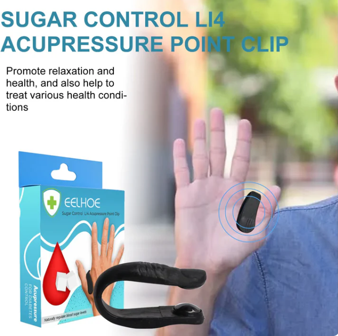 Acuplus+ Sugar Control LI4 Acupressure Point Clip | 🏷️SALE Flat 50% OFF | 🔥Buy 1 Get 1 Free