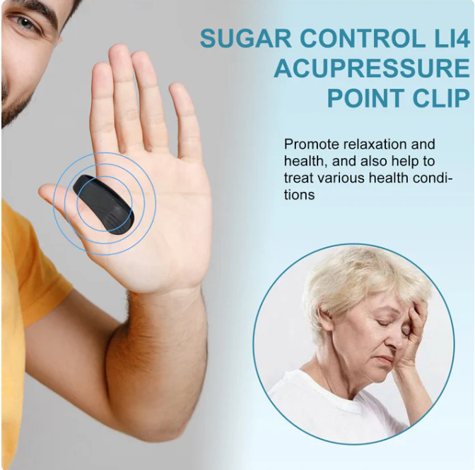 Acuplus+ Sugar Control LI4 Acupressure Point Clip | 🏷️SALE Flat 50% OFF | 🔥Buy 1 Get 1 Free