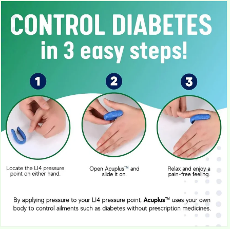Acuplus+ Sugar Control LI4 Acupressure Point Clip | 🏷️SALE Flat 50% OFF | 🔥Buy 1 Get 1 Free