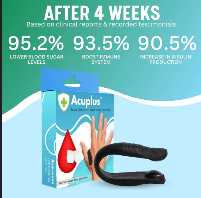 Acuplus+ Sugar Control LI4 Acupressure Point Clip | 🏷️SALE Flat 50% OFF | 🔥Buy 1 Get 1 Free