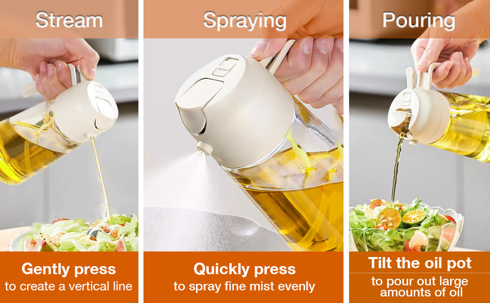 🤩2 in 1 Portable Oil Sprayer and Dispenser for Kitchen🤩