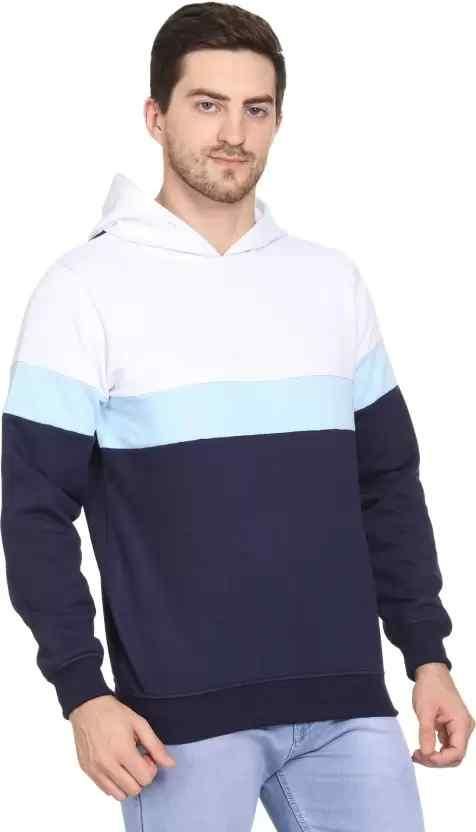 Men Full Sleeve Solid Hooded Sweatshirt Success