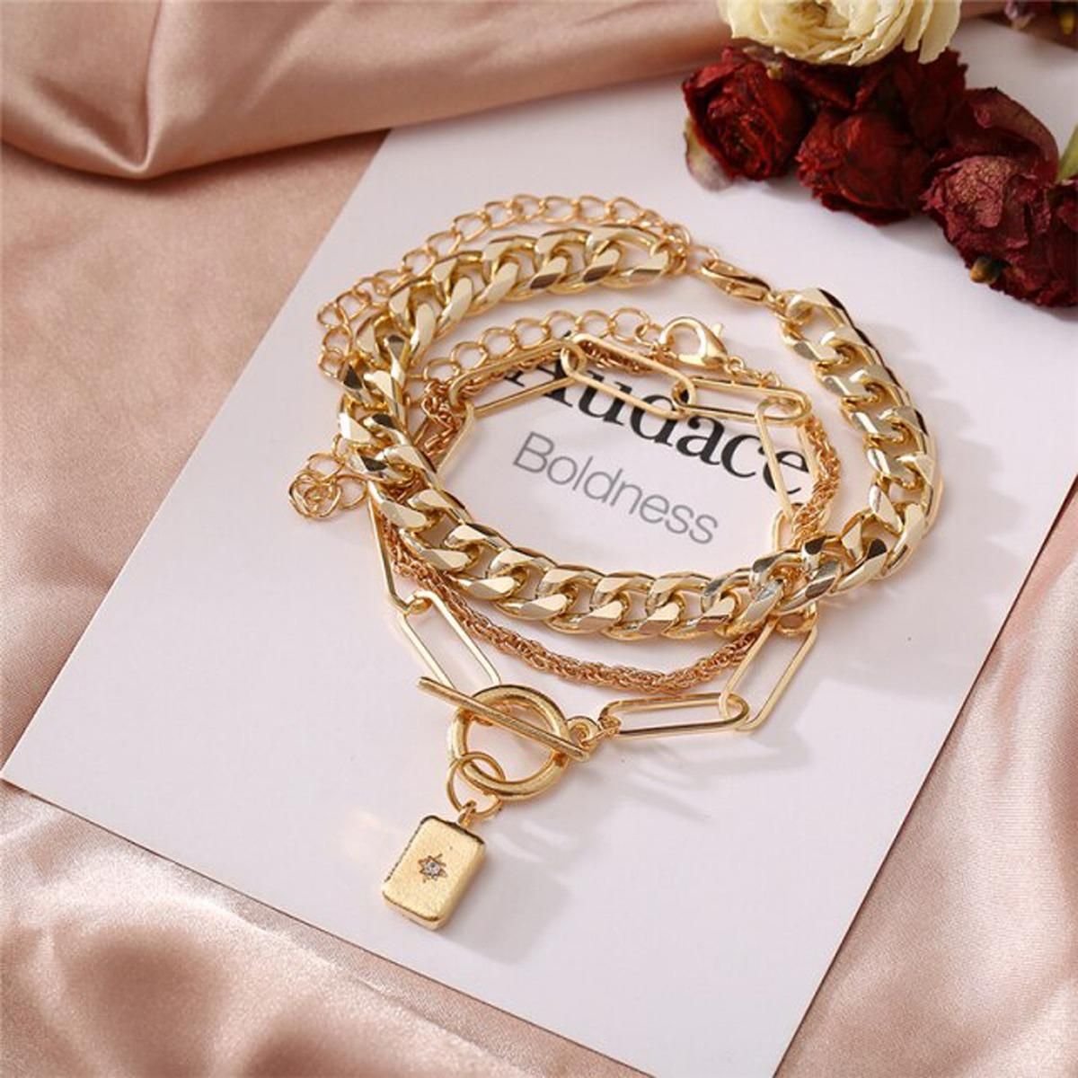 Beautiful American Diamond Bracelets ( Pack of 3) Success
