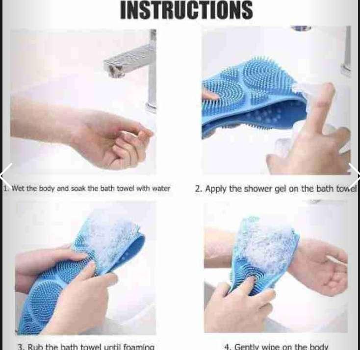 Silicone Double Side Body Back Scrubber