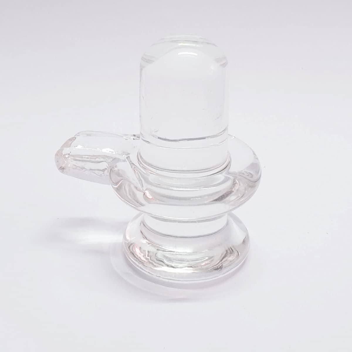 Crystal White Sphatik Shivling