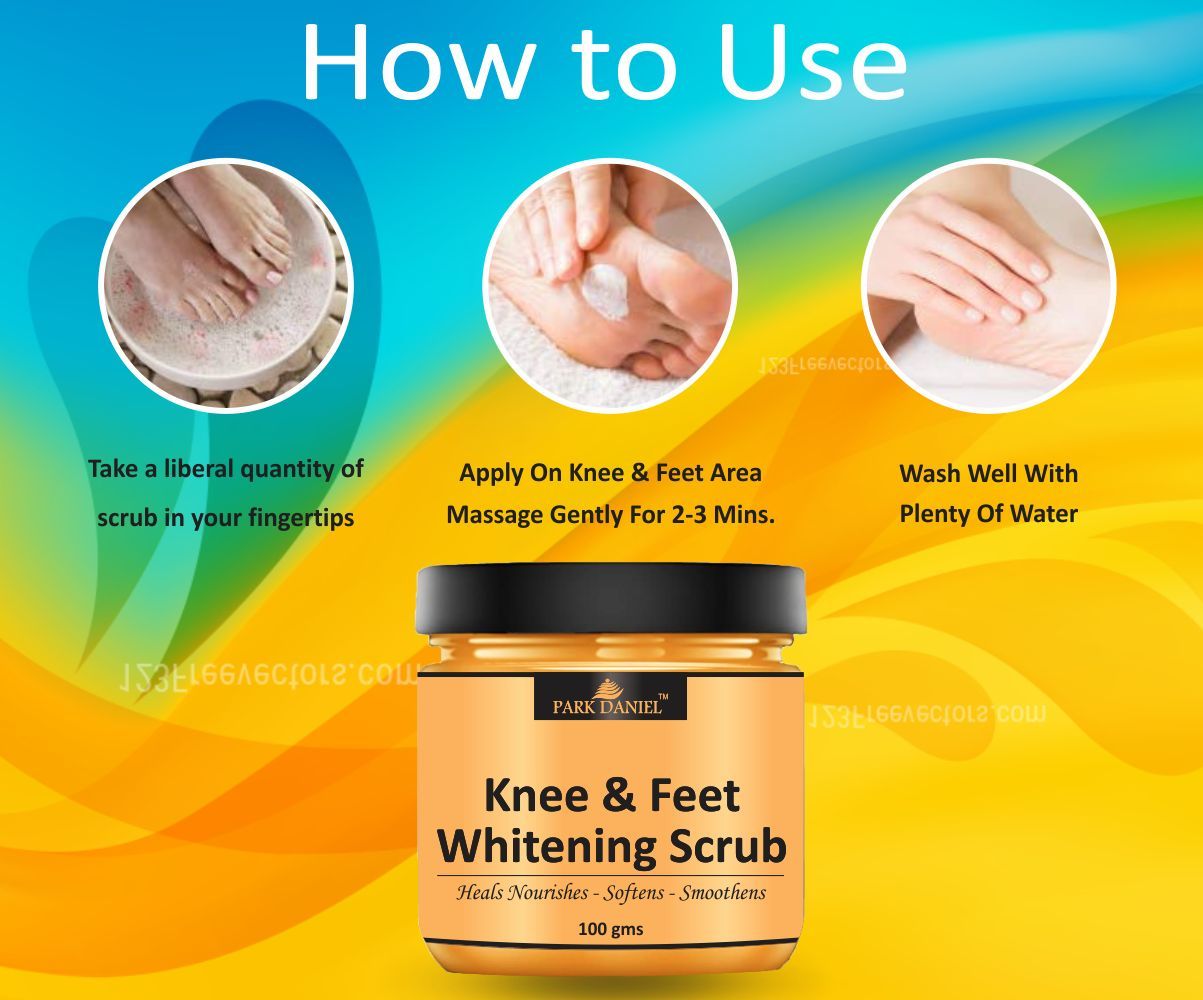 Knee and Feet Whitening Scrub | Body & Facial Cleaning Scrub Skin Polishing