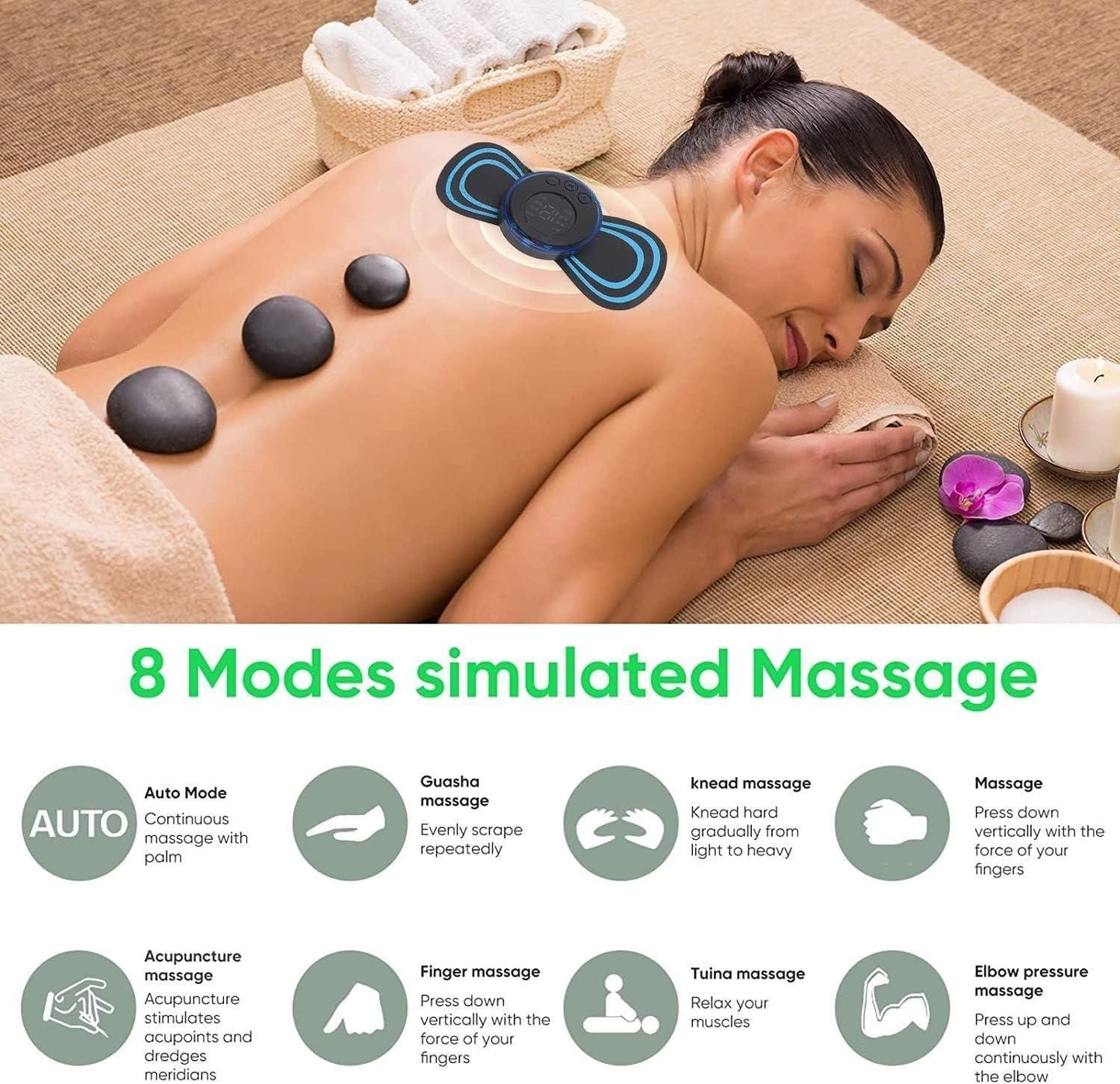Reusable EMS Bioelectric Acupoints Massager