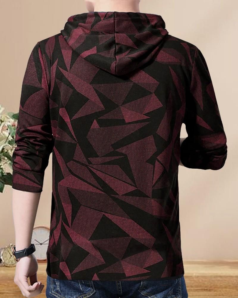 Eyebogler Men Printed Hood Neck T-shirt Success