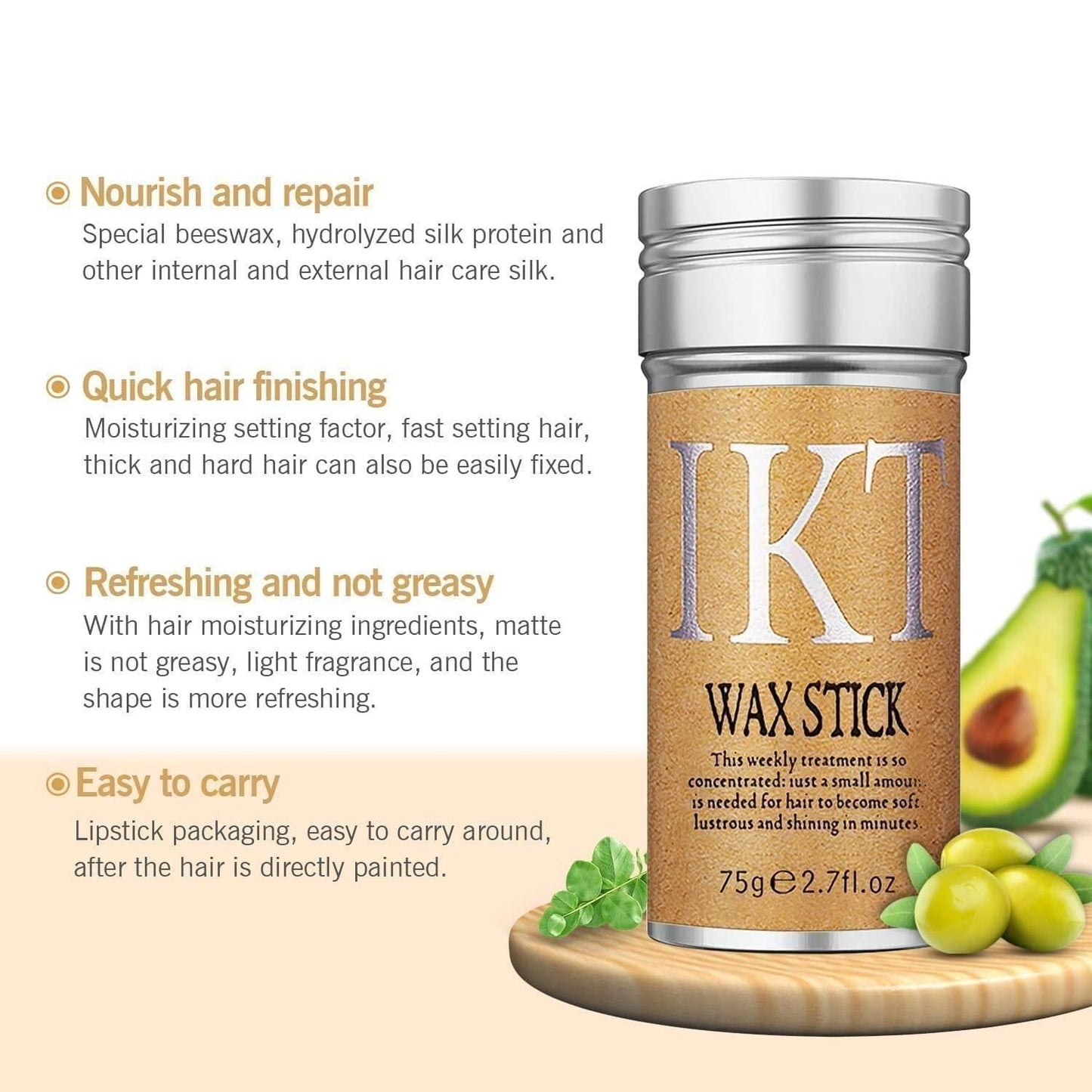 Non-greasy Hair Styling Wax Stick