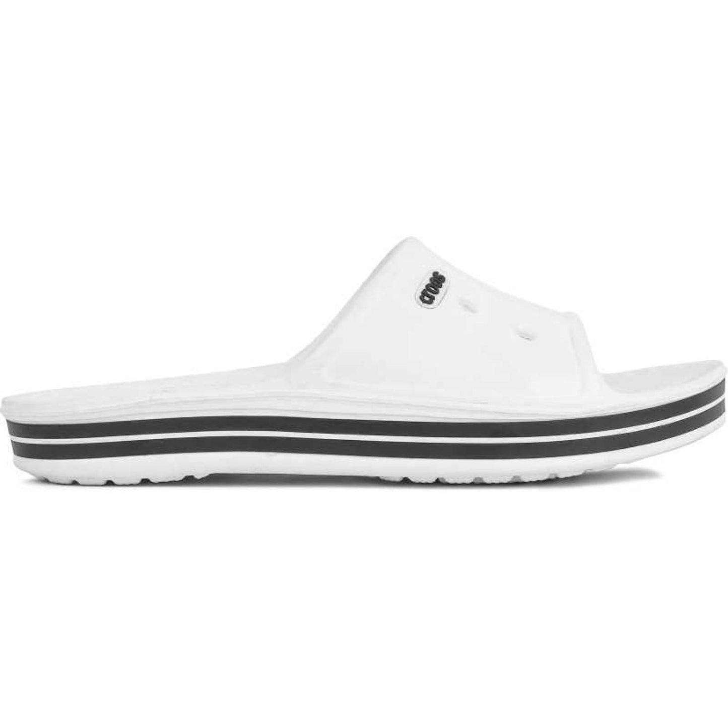CasualVogue Stylish White Cross Men's Slippers