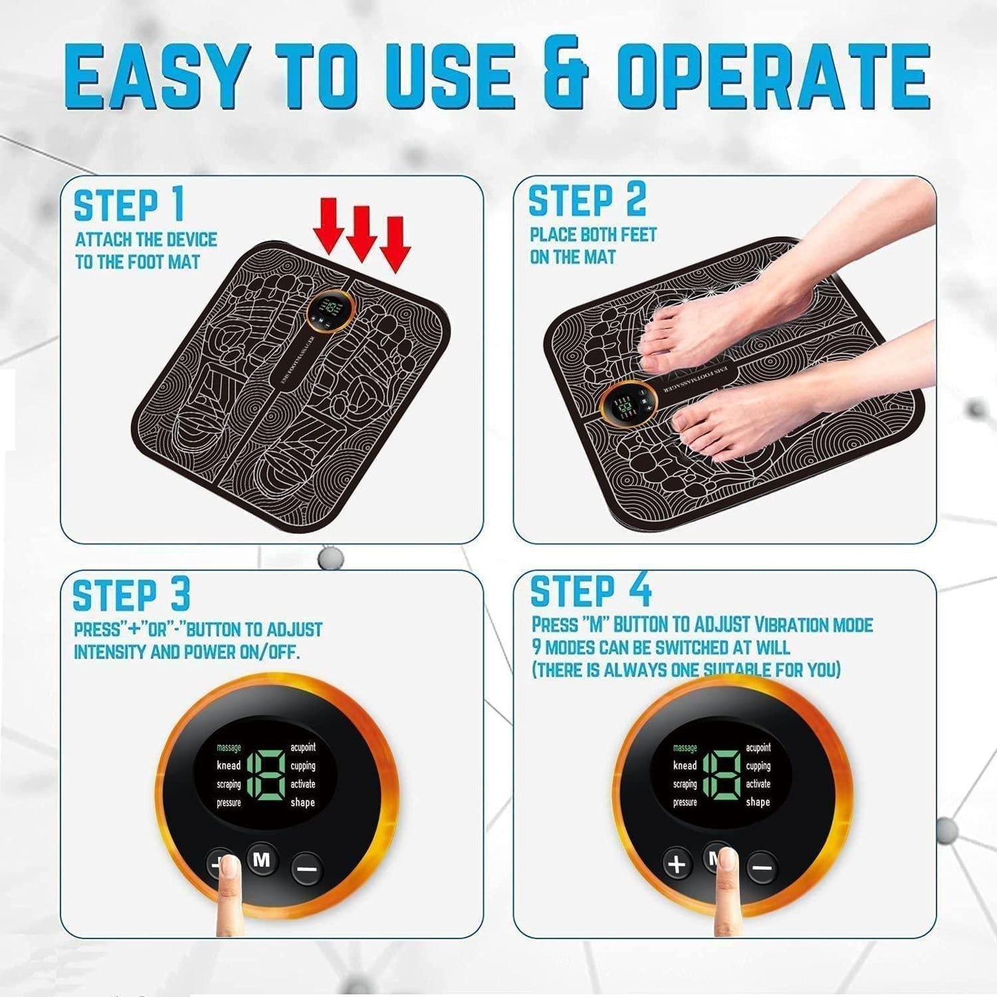 Wireless EMS Foot Massager