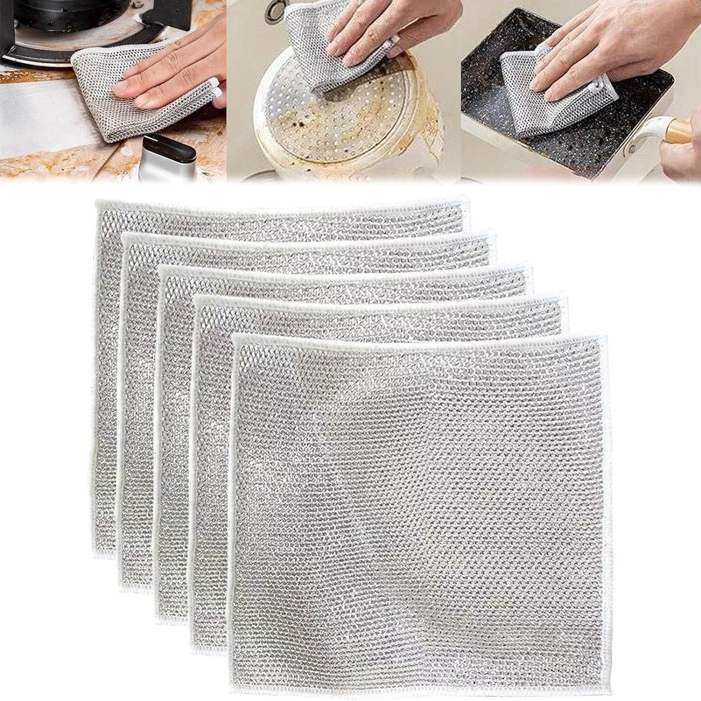 Multipurpose Non-Scratch Wire Dishwashing Cloth