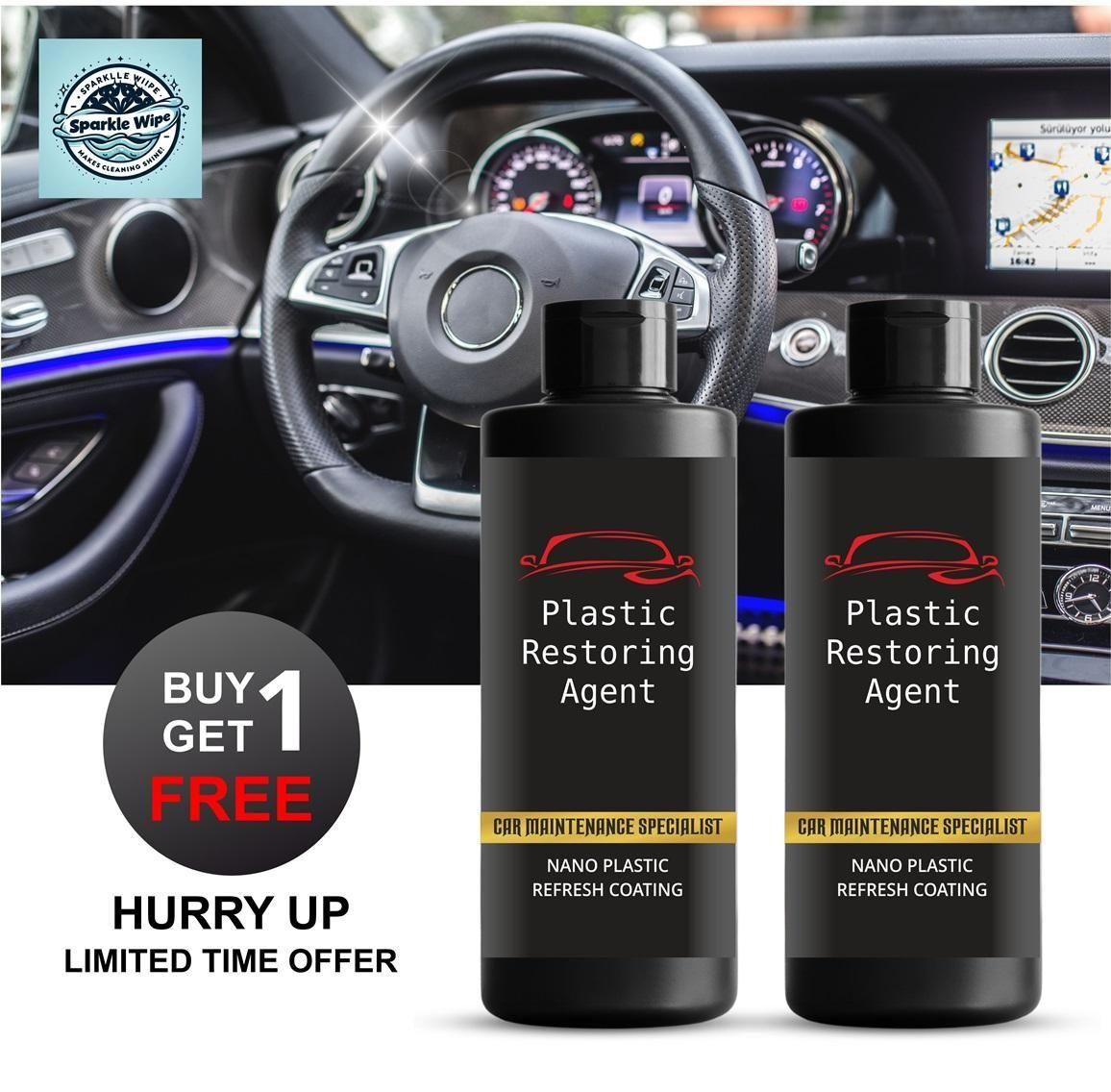 🤩Nano Plastic Revitalizing Car Coating Agent[BUY 1 GET 1 FREE]🤩