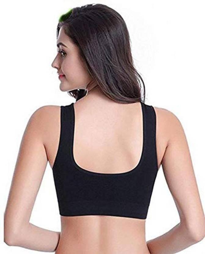 😍Women's Cotton Non-padded Front Closure Multi Color Air Bra[ Buy 1 Get 2 free]😍