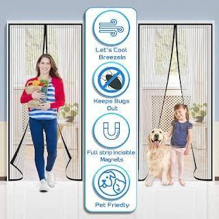 Magic Mesh Magnetic Door Curtain(Size: 4 Foot/ 7 Foot)