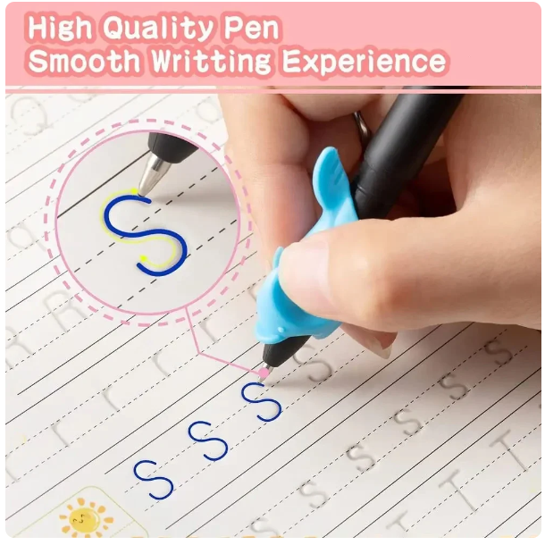 Sank Magic Practice Copybook (4 BOOKS,1 PEN,1 GRIP,10 REFILL)