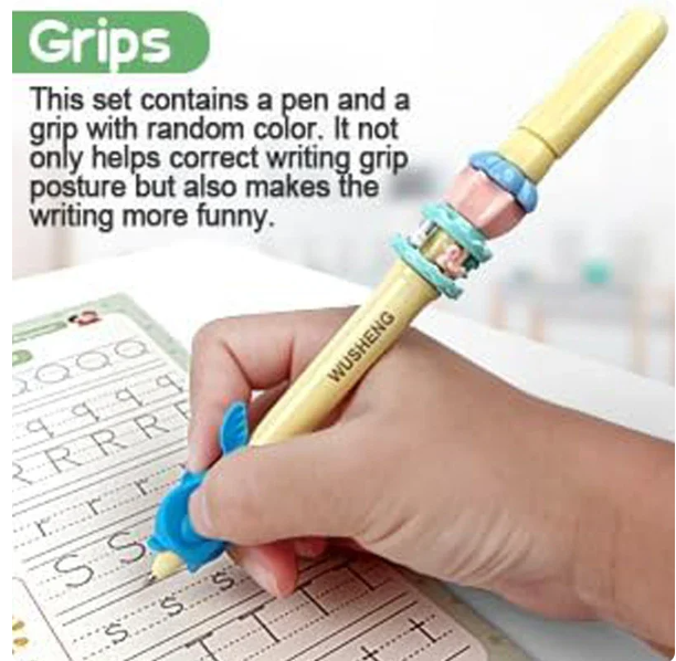 Sank Magic Practice Copybook (4 BOOKS,1 PEN,1 GRIP,10 REFILL)