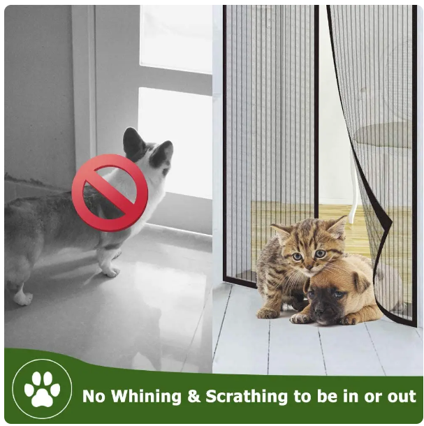 Magic Mesh Magnetic Door Curtain(Size: 4 Foot/ 7 Foot)