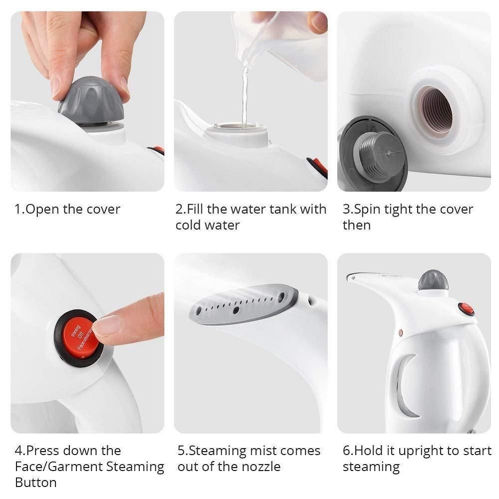 Portable Garment & Beauty Facial Steamer