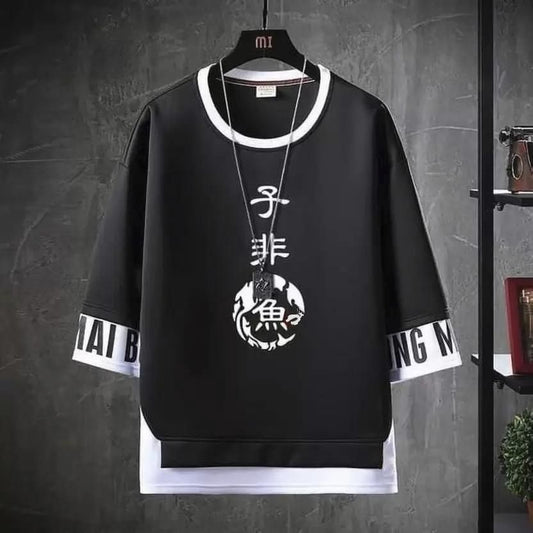 Men's Casual Printed Loose Fit T-shirt Success