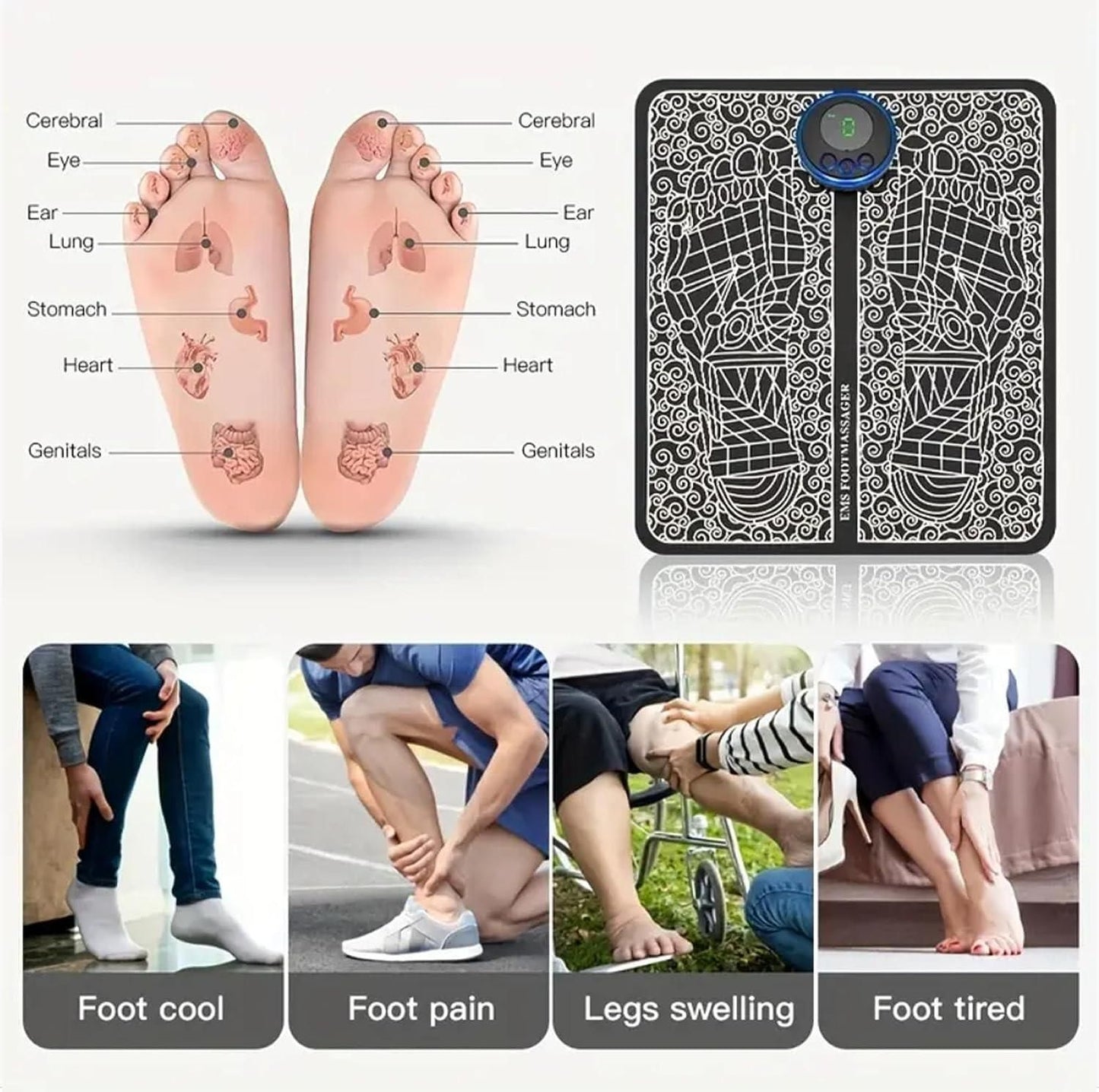 Wireless EMS Foot Massager