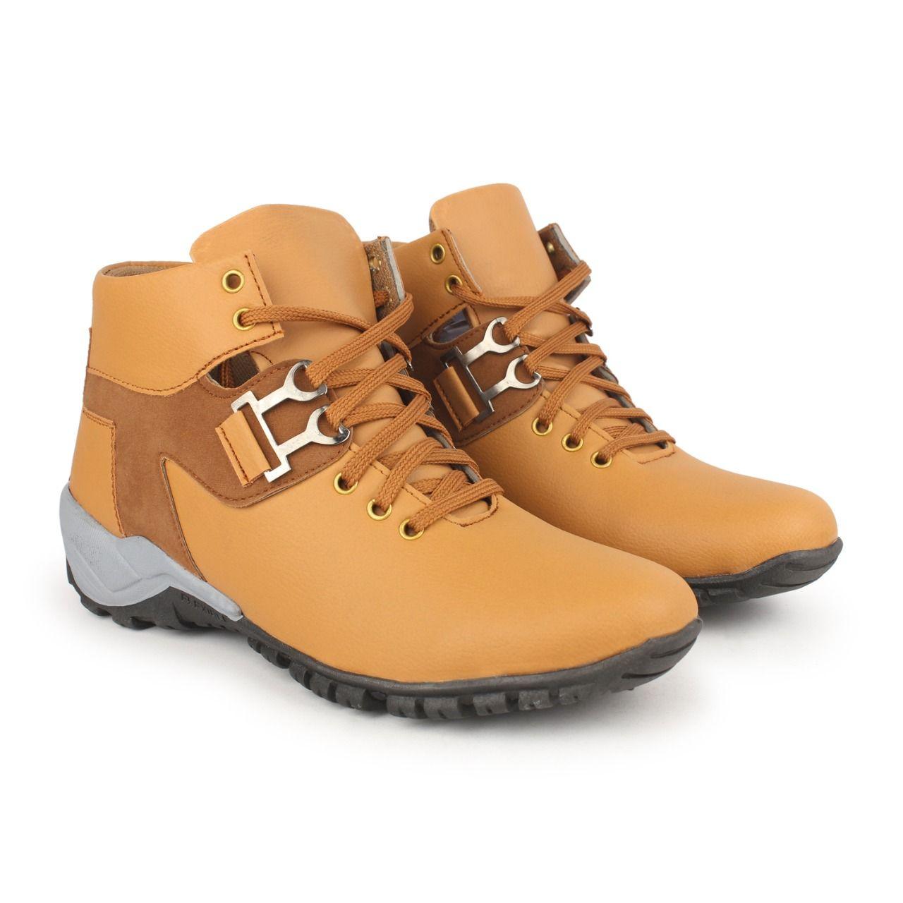 RuggedVista Brown Shoes For Men