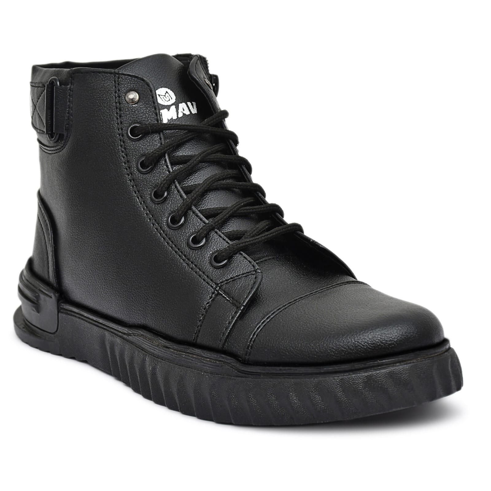 Men's Black Korean Style Boots