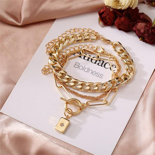 Beautiful American Diamond Bracelets ( Pack of 3) Success