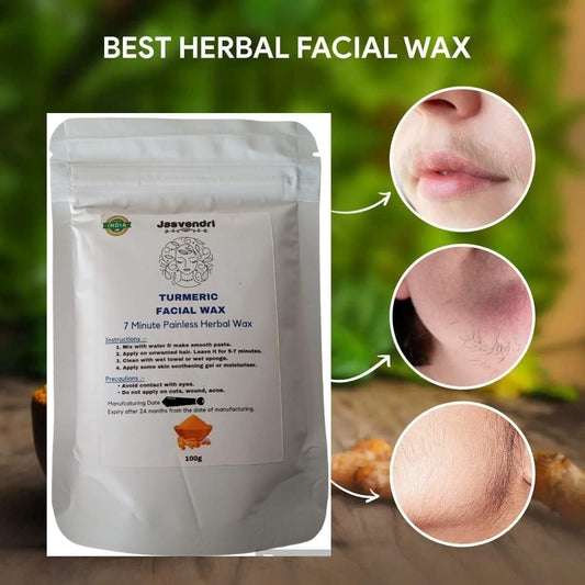 Turmeric Painless Herbal Facial Wax Powder