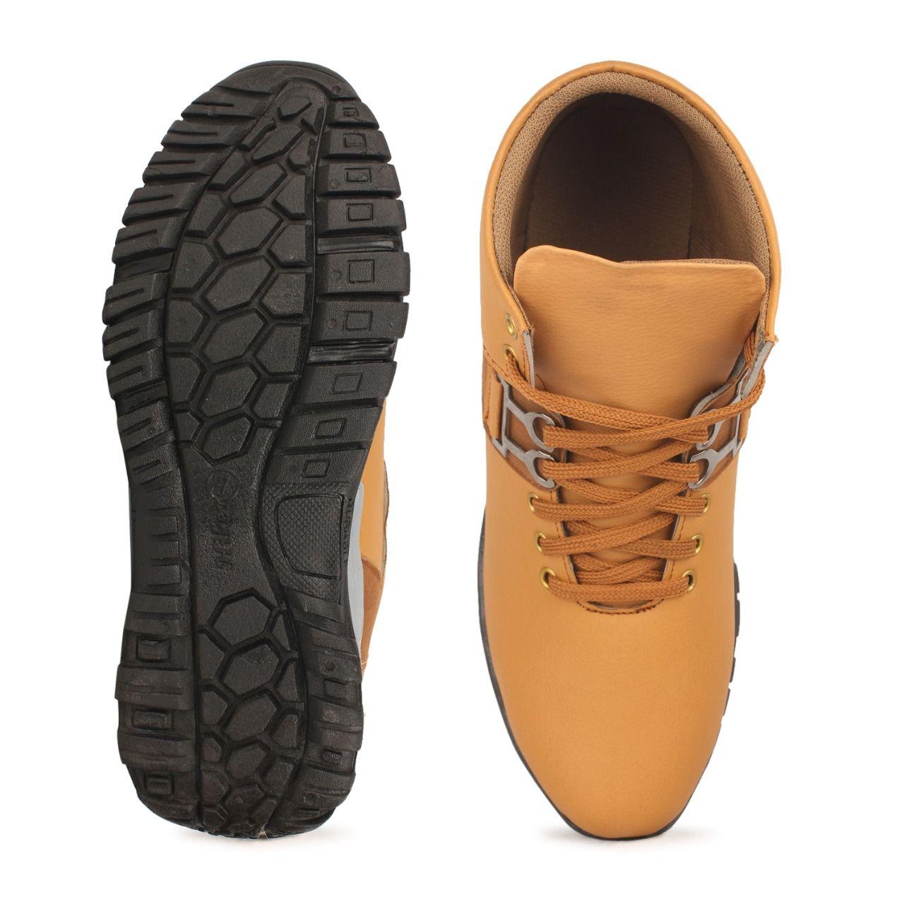RuggedVista Brown Shoes For Men