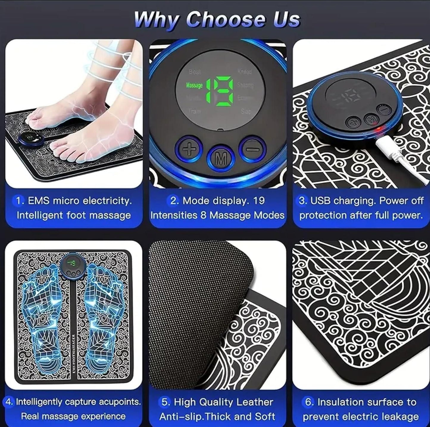 Wireless EMS Foot Massager