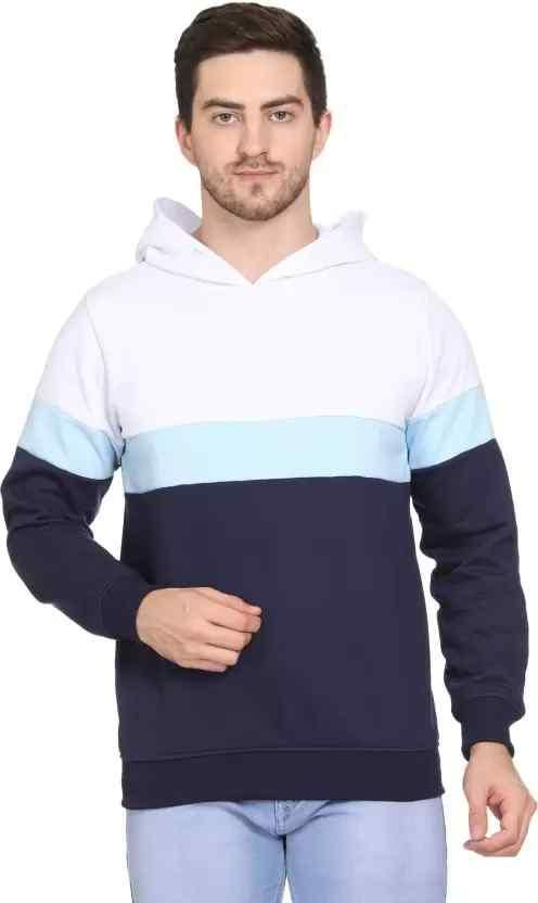 Men Full Sleeve Solid Hooded Sweatshirt Success