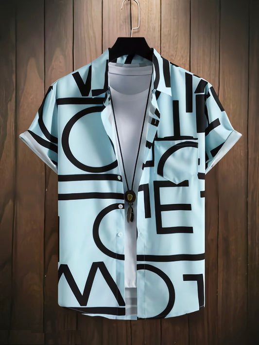 Lycra Printed Men's Shirt Success