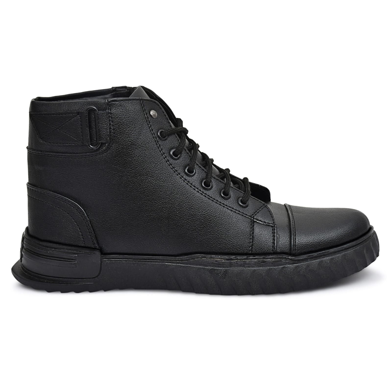 Men's Black Korean Style Boots