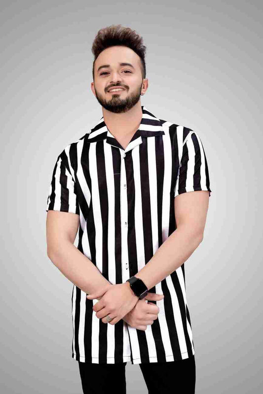 Lycra Printed Men's Shirt Success