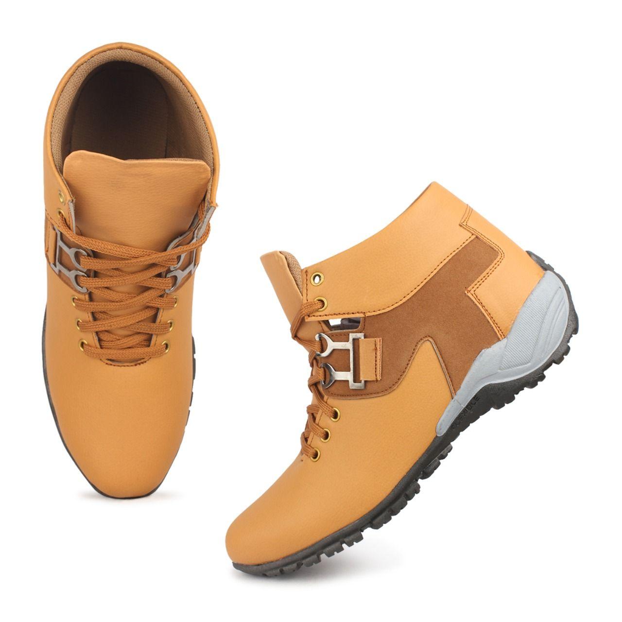 RuggedVista Brown Shoes For Men