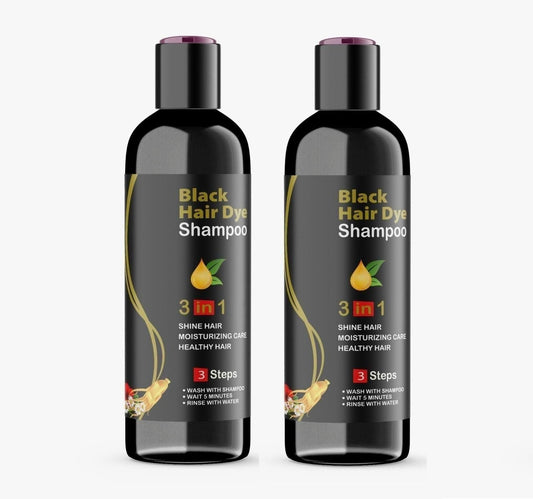 BLACK HAIR DYE SHAMPOO 3-IN-1 (NO SIDE EFFECT) - Buy 1 Get 1 Free 🔥